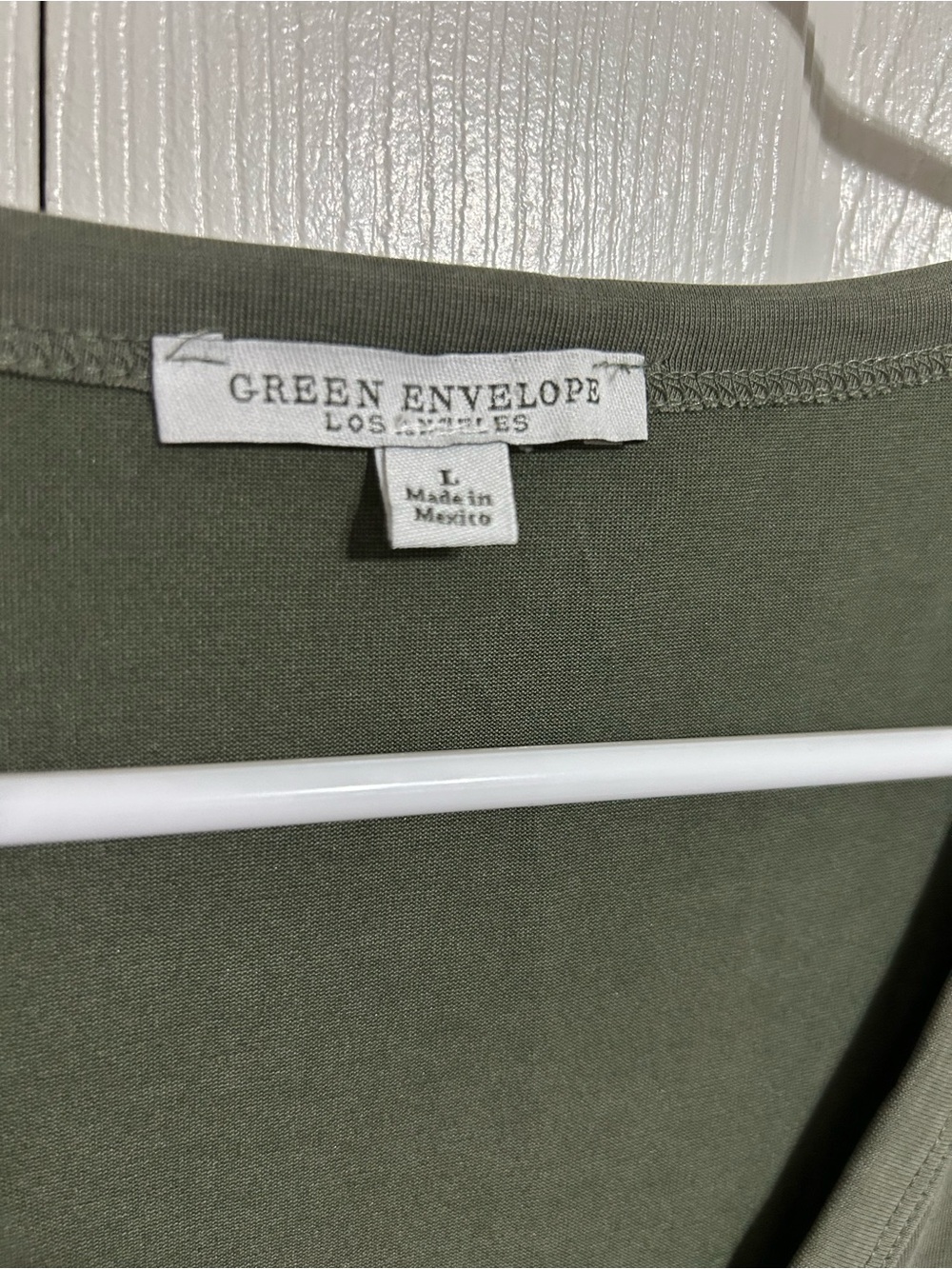 Green Envelope Olive Tie-Front Sleeveless Camisole - Picture 3 of 5